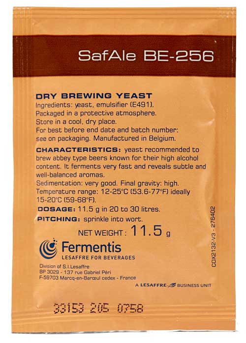 Fermentis Safbrew BE-256 Dry Brewing Yeast