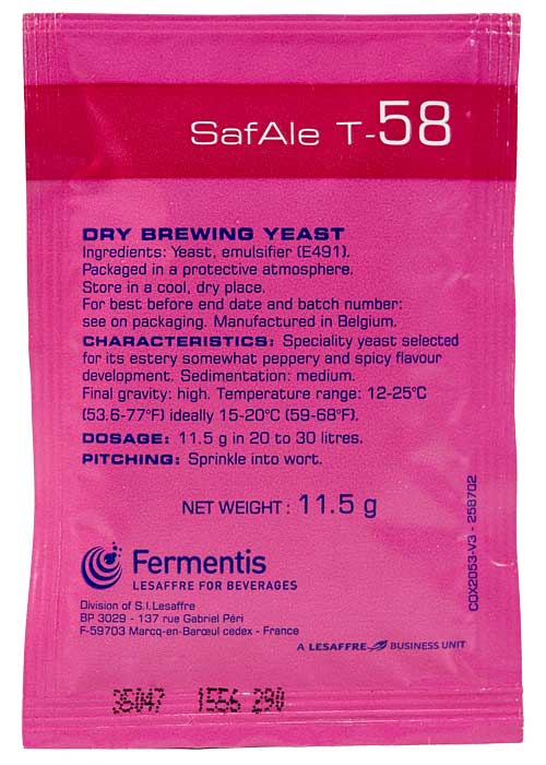 Fermentis SafAle™ T-58 Dry Ale Yeast