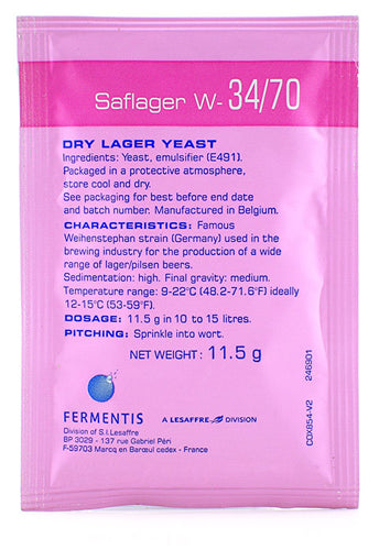 Fermentis SafLager™ W-34/70 Dry Lager Yeast