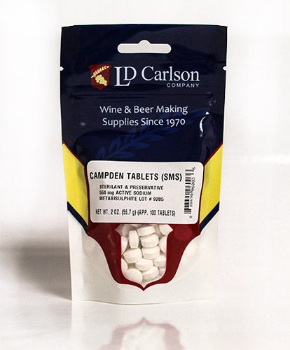 Sodium Metabisulphite Campden Tablets (100 ct.)
