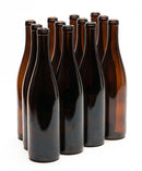 Wine Bottles 750 ml Amber Hock (Case of 12)