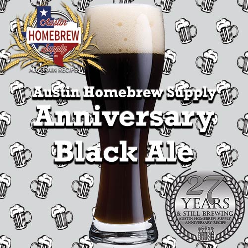 AHS Anniversary Black Ale  (23A) - ALL GRAIN Homebrew Ingredient Kit