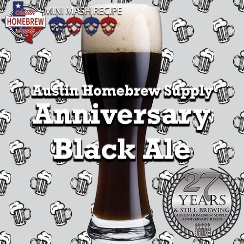 AHS Anniversary Black Ale  (23A) - MINI MASH Homebrew Ingredient Kit