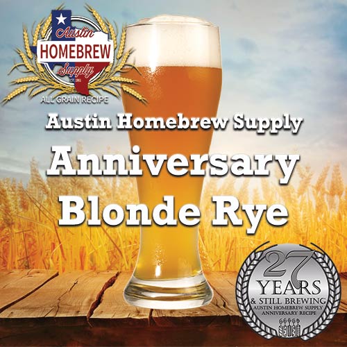 AHS Anniversary Blonde Rye  (6D) - ALL GRAIN Homebrew Ingredient Kit