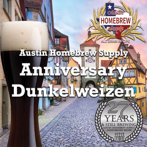 AHS Anniversary Dunkelweizen  (15B) - ALL GRAIN Homebrew Ingredient Kit
