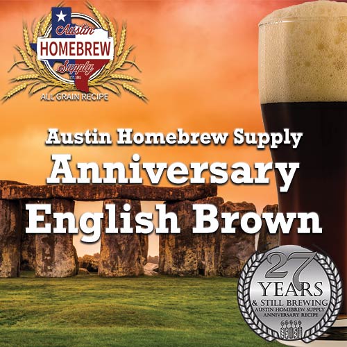 AHS Anniversary English Brown  (11C) - ALL GRAIN Homebrew Ingredient Kit