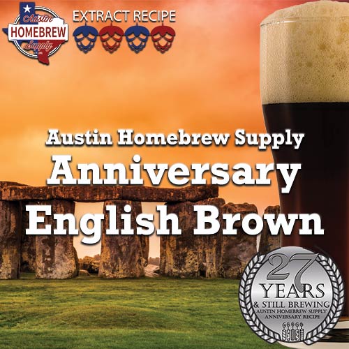 AHS Anniversary English Brown  (11C) - EXTRACT Homebrew Ingredient Kit