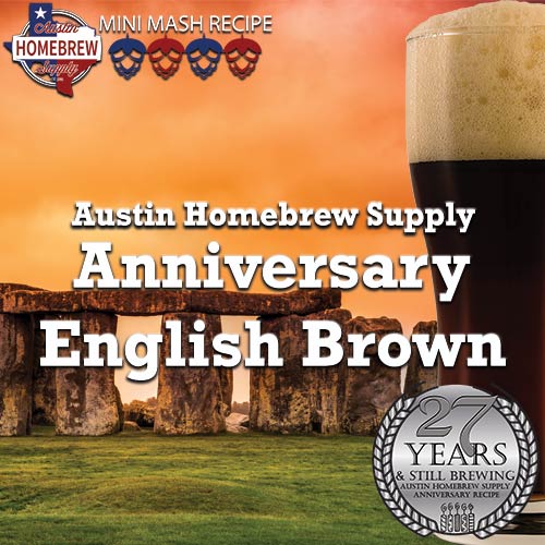 AHS Anniversary English Brown  (11C) - MINI MASH Homebrew Ingredient Kit