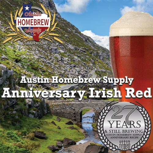 AHS Anniversary Irish Red  (9D) - ALL GRAIN Homebrew Ingredient Kit