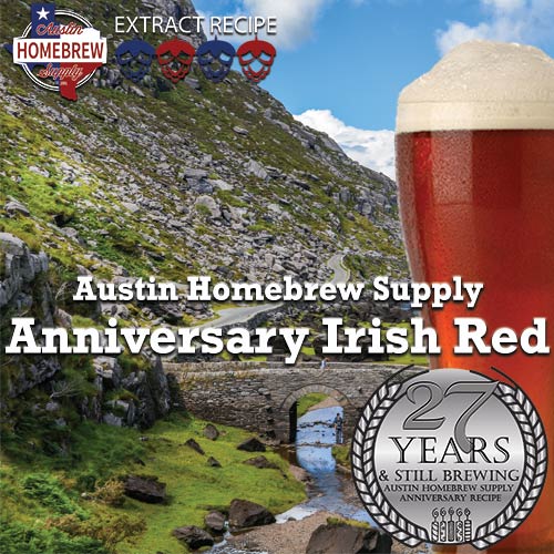 AHS Anniversary Irish Red  (9D) - EXTRACT Homebrew Ingredient Kit