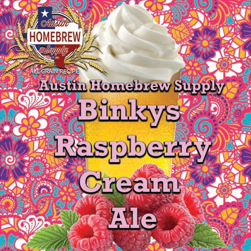 Binkys Raspberry Cream Ale (6A) - ALL GRAIN Homebrew Ingredient Kit