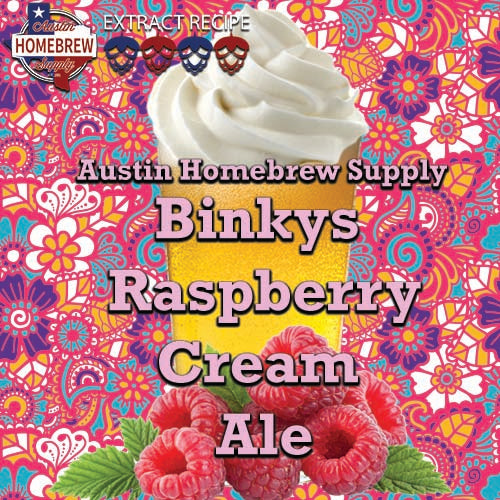 Binkys Raspberry Cream Ale (6A) - EXTRACT Homebrew Ingredient Kit