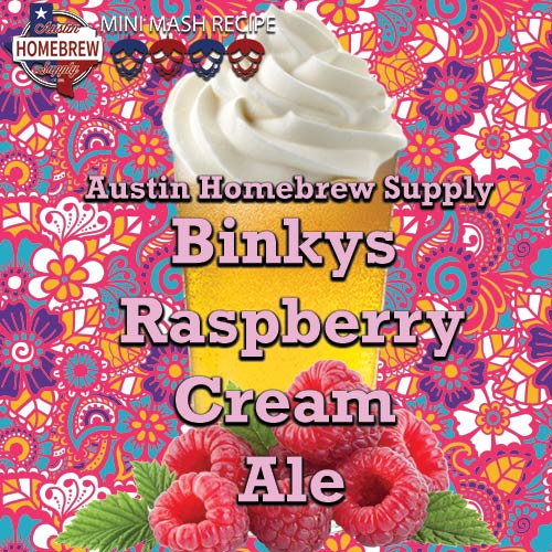 Binkys Raspberry Cream Ale (6A) - MINI MASH Homebrew Ingredient Kit