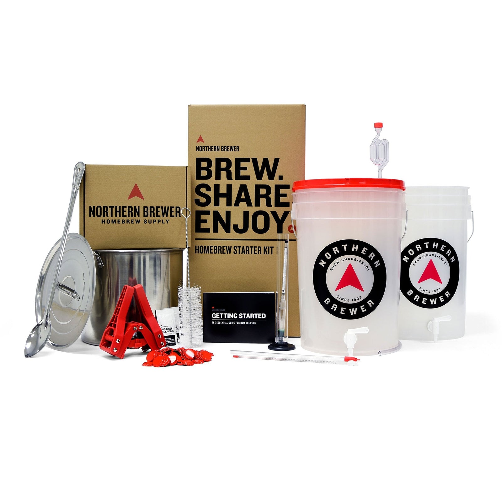 Homebrew Starter Kit Brew Share Enjoy Craft Beer Making Kit