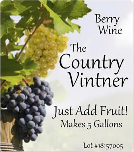 The Country Vintner Berry Wine Additive Kit