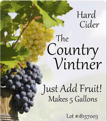 The Country Vintner Hard Cider Additive Kit