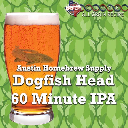 Dogfish Head 60 Minute IPA  (14B) - ALL GRAIN Homebrew Ingredient Kit