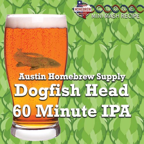 Dogfish Head 60 Minute IPA  (14B) - MINI MASH Homebrew Ingredient Kit