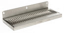 14" x 6" Stainless Steel Drip Tray w/ Back Splash