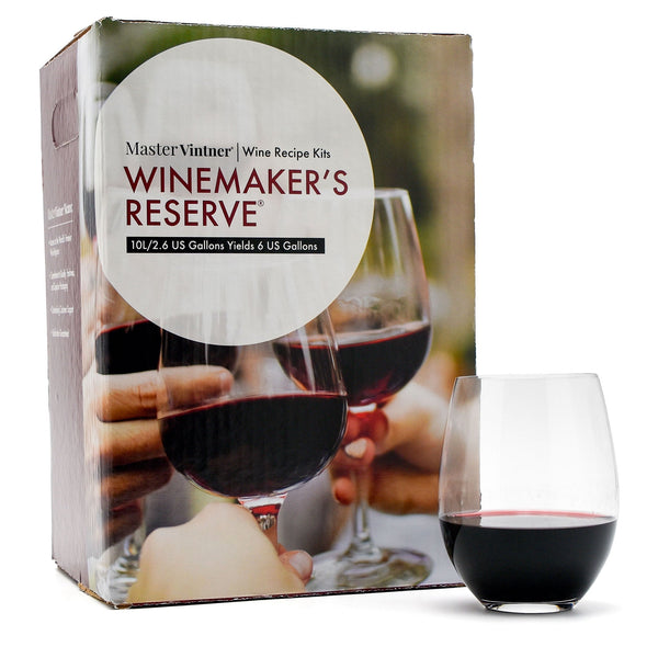 Cabernet Franc Wine Kit - Master Vintner® Winemaker's Reserve® with glass
