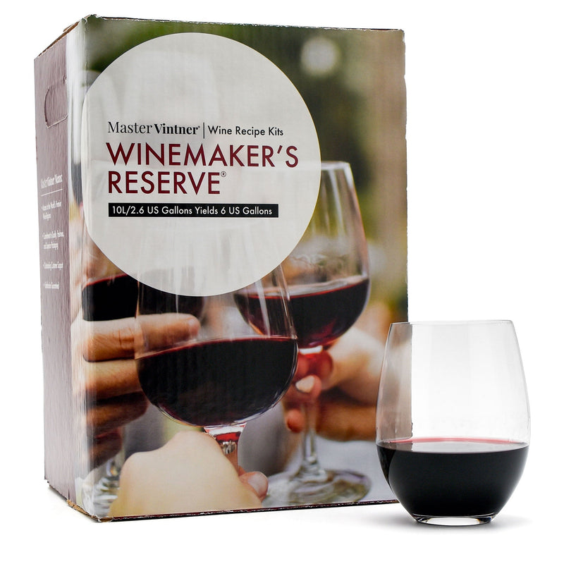 Shiraz Merlot Wine Kit - Master Vintner® Winemaker's Reserve® with glass