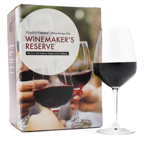 Merlot Wine Kit - Master Vintner® Winemaker's Reserve® with glass