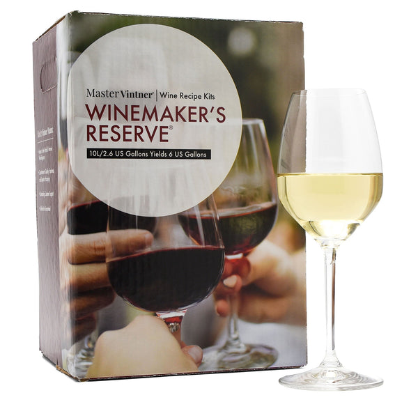 Sauvignon Blanc Wine Kit - Master Vintner® Winemaker's Reserve® with glass