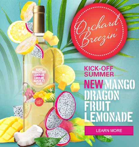 Orchard Breezin' Mango Dragon Fruit Lemonade
