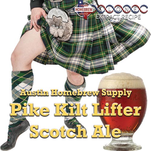 Pike Kilt Lifter Scotch Ale  (9E) - EXTRACT Homebrew Ingredient Kit