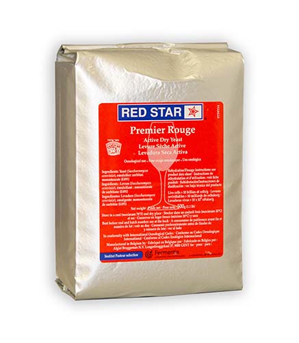 Red Star Premier Rouge Dry Wine Yeast - 500g