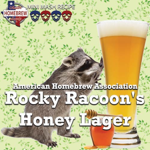 AHA Rocky Racoon's Honey Lager (6C) - MINI MASH Homebrew Ingredient Kit