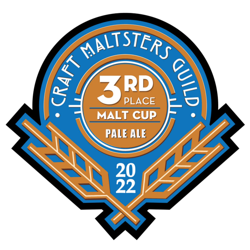 3rd Place Pale Ale - Craft Maltsters Guild Malt Cup Award 2022