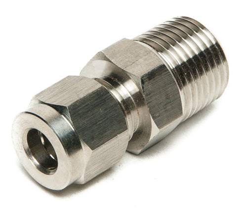 Stainless Steel Nipple (1/2" MPT x 3/8" Compression)
