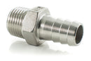 Stainless Steel Nipple (1/2" MPT to 5/8" Barbed)