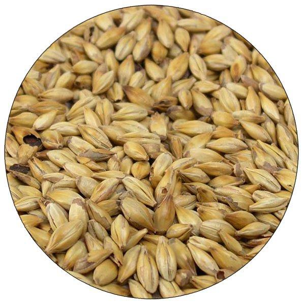 Close-up view of Simpsons Crystal Light malt